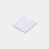 Vintage Bloom Neutral - Stof Lavendel Post-it® Notes (Schuin)