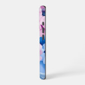 Vintage Bloom Pastel Bloemen Waterverf iPhone Hoesje (Linkerkant)