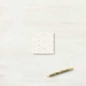 Vintage Bloom Soft Linen - Neutral Post-it® Notes (Op bureau)