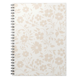 Vintage Bloom Zachte Linnen - Neutraal Notitieboek