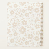 Vintage Bloom Zachte Linnen - Neutrale Planner (Achterkant)