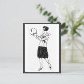 Vintage Bloomers Briefkaart 1920 (Staand voorkant)