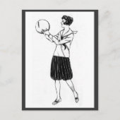 Vintage Bloomers Briefkaart 1920 (Voorkant)