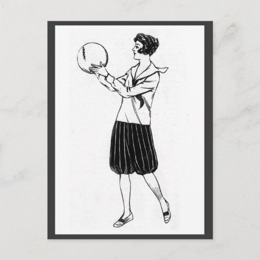 Vintage Bloomers Briefkaart 1920 (Voorkant)