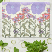 Vintage Bloomscape – Bloemige Botanische Keuken Theedoek (Gevouwen)