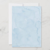 Vintage Blue Boy Baby Clothes Baby Sprinkle Kaart (Achterkant)