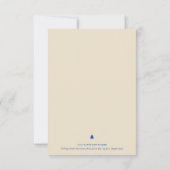 Vintage Blue Car Holiday Flat Wenskaart Kaart (Achterkant)