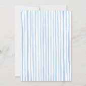 Vintage Blue Cowboy 1st Birthday Party Kaart (Achterkant)