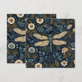 Vintage blue Dragonfly (Voorkant / Achterkant)