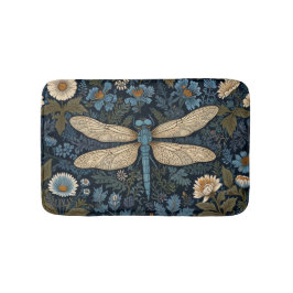 Vintage blue Dragonfly Badmat