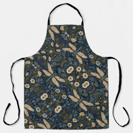 Vintage blue Dragonfly Schort