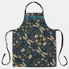 Vintage blue Dragonfly Schort