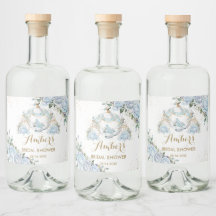 Vintage Blue Floral Princess Pumpkin Carriage