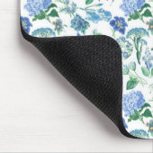 Vintage Blue Flowers Notebook Muismat (Hoek)