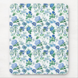 Vintage Blue Flowers Notebook Muismat