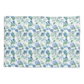 Vintage Blue Flowers Pillow Case Kussensloop (Achterkant)