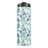 Vintage Blue Flowers Thermosbeker (Voorkant)