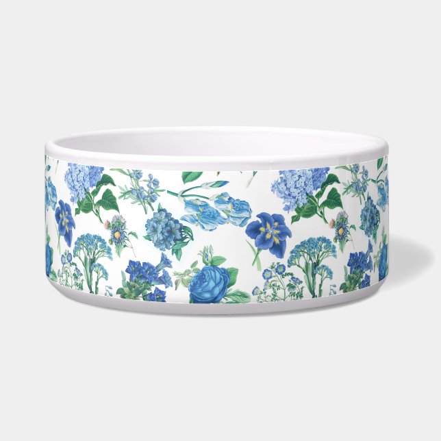 Vintage Blue Flowers  Voerbakje (Rechts)