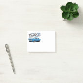 Vintage Blue Muscle Car Post-it® Notes (Kantoor)