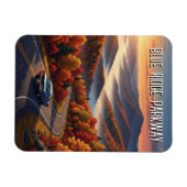 Vintage Blue Ridge Parkway Souvenir Magneet (Horizontaal)