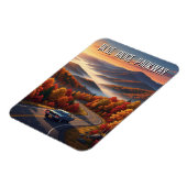 Vintage Blue Ridge Parkway Souvenir Magneet (Linkerzijde)