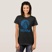 Vintage Blue Sierra Vervaaagd T-shirt (Voorkant volledig)