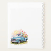 Vintage Blue Truck with Easter Eggs & Tulips Planner (Achterkant)
