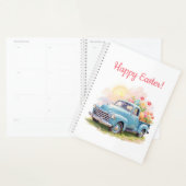 Vintage Blue Truck with Easter Eggs & Tulips Planner (Display)