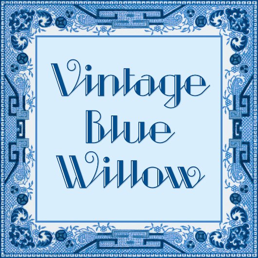 Vintage Blue Willow uitnodiging