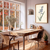 Vintage Bluebell Bloemstuk Canvas Wandkunst Poster