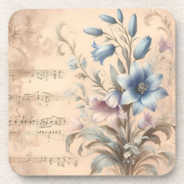 Vintage Bluebell Kurken Onderzetters Set van 6