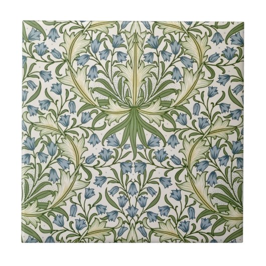 Vintage Bluebells  Tegeltje (Voorkant)