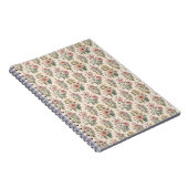 Vintage Blush Anemone Bloemen Notebook Notitieboek (Rechterzijde)