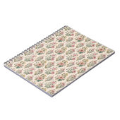 Vintage Blush Anemone Bloemen Notebook Notitieboek (Linkerzijde)