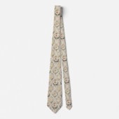 Vintage Blush Bloemmotief Stropdas (Voorkant)