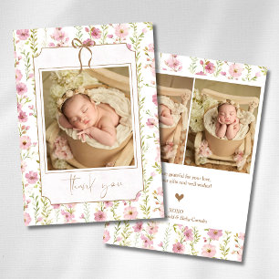 Vintage Blush Gladiolus Bloem Boog Baby Foto Aankondiging