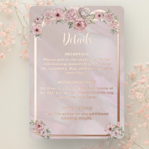Vintage Blush Pioen Folie Envelopkaart