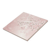 Vintage Blush Roze Kersenbloesem Tegeltje (Zijkant)