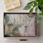 Vintage Blush Roze Vlinder Decoupage Tissuepapier (Geschenk)