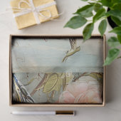 Vintage Blush Roze Vogels Decoupage Tissuepapier (Geschenk)