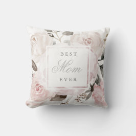 Vintage Blush Roze Waterverfrozen | Voor Moeder Kussen