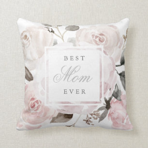 Vintage Blush Roze Waterverfrozen   Voor Moeder Kussen