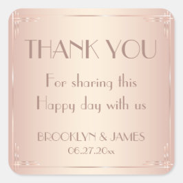 Vintage Blush Wedding Stickers