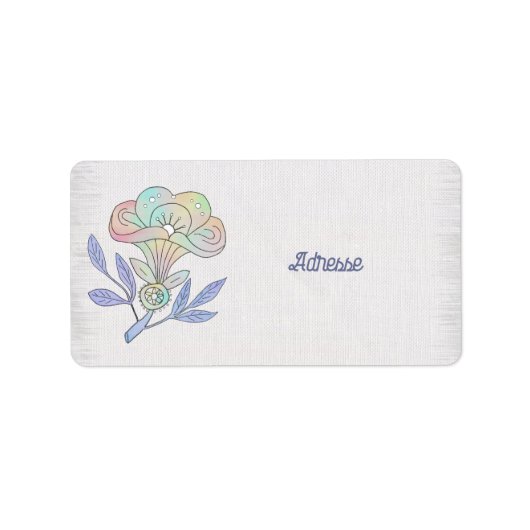 Vintage Blüte Etiket (Voorkant)