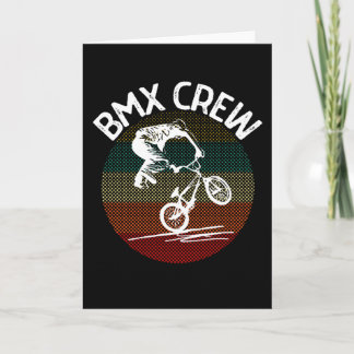 Vintage BMX Crew Track Racing Biker Kaart