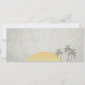 Vintage boarding Pass Wedding and RSVP Invitation Kaart (Achterkant)