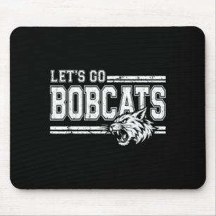 Vintage Bobcats Hoge School Sportteam Spirit Muismat