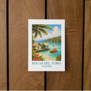 Vintage Bocas del Toro Panama Reis Tropisch Briefkaart