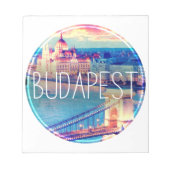 Vintage Boedapest, cirkel Notitieblok (Voorkant)