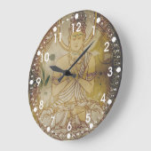 Vintage Boeddha Grote Klok (Hoek)